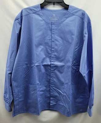New Workflex WonderWink Wink Work Flex Scrub Top Periwinkle Blue Lg Unisex - Image 1 of 3