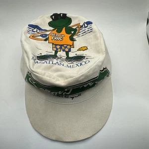 Vintage 90s Surfing Hat Painters Senior Frösche Bier Bar Skate Surf Rare Budweiser - Bild 1 von 6