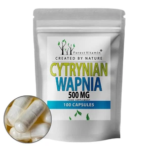 Calciumcitrat 500mg 100 Kapseln - Calcium Citrat - hochdosiert - Forest Vitamin - Bild 1 von 7