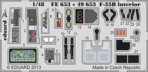 Eduard 1/48 Photoetch 49653 - für F-35B Interieur für Kitty Hawk - Bild 1 von 2
