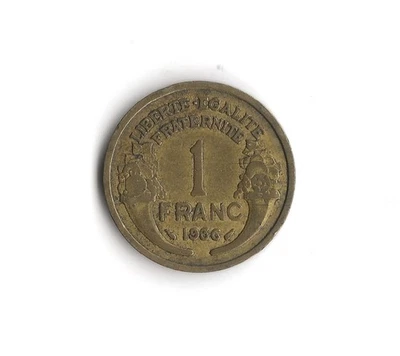 1936 France - 1 Franc - 617 - Copper Aluminum - 4g - Image 1 of 2