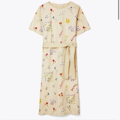 Vestido recto de algodón bordado Tory Burch Foto 1 de 4