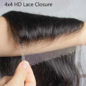 Nuevo 13x4 HD Encaje Frontal 4x4 5x5 HD Cierres de Encaje Cabello Humano Pre-Arrancado - Imagen 1 de 10