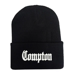 ***COMPTON*** Compton Beanie Cap Hat Cuff Fold up style - Picture 1 of 1