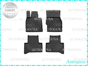 NEU LHD SCHWARZ MASSGESCHNEIDERTE GUMMI BODENMATTEN AUTOEINLAGEN FÜR ALFA ROMEO STELVIO 2016- - Bild 1 von 5