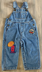 GAP BABY Football Champs Patches Painter Carpenter Pocket Denim Overalls 18-24M