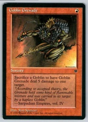 1994 Fallen Empires Goblin Grenade (Spencer)2 Common - Image 1 of 2