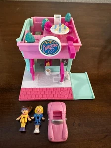 Polly Pocket Vintage 1994 Drive-Thru Burger Restaurant Bluebird Toys Dolls Car - Picture 1 of 10