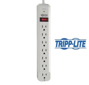 Tripp-Lite Surge Protector 6ft White Safe office Gaming PC Safe Power Strip - Picture 1 of 5