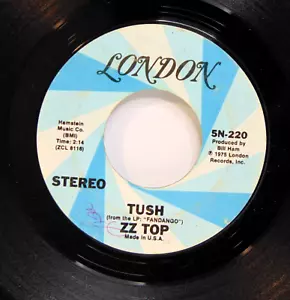 ZZ Top - Tush/Blue Jean Blues 1975 London Records 5N-220 7" 45 Rock Single VG+ - Picture 1 of 5