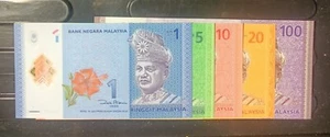 MALAYSIA BANKNOTE PREMIUM SET AA SAME NUMBER AA0037735 - Picture 1 of 4