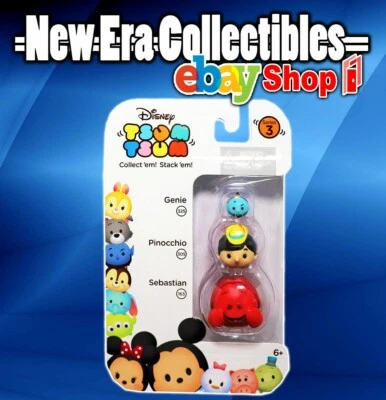 Disney Tsum Tsum Serie 3 Genio #325 Pinocho #305 Sebastian #163 Jakks 2016 Foto 1 de 3