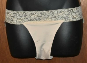 NWT  Light Beige 24/7 Frenzy Bikini Panty Panties Medium M Lace Sides  - Picture 1 of 8