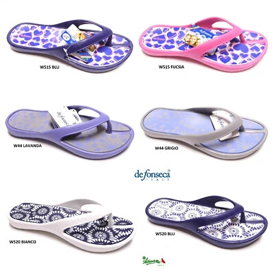 DE FONSECA infradito donna gomma flip flop mare piscina doccia CAPRI waterproof