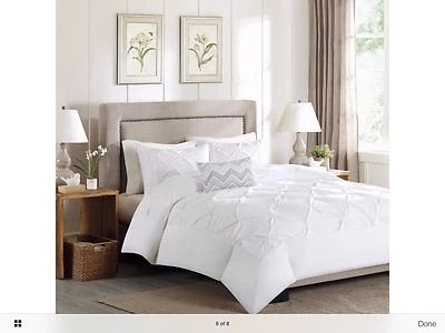 Madison Park 4 piece Jullia cotton Full/Queen duvet cover set - Image 1 of 3