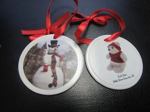 HISTORIC CHRISTMAS FRIENDS  - SCRANTON PA - RUDI AND FROSTY ORNAMENTS - Picture 1 of 3