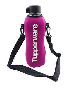 Tupperware H2O On-The-Go Libre de BPA Negro Eco Tapón de Tornillo Botella 750 ml Bolsa - Imagen 1 de 7