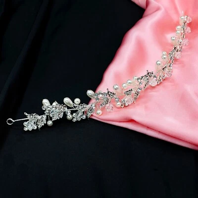 Set Di Viti Per Capelli Con Perle Simulate E Cristalli Brillanti - Immagine 1 di 4