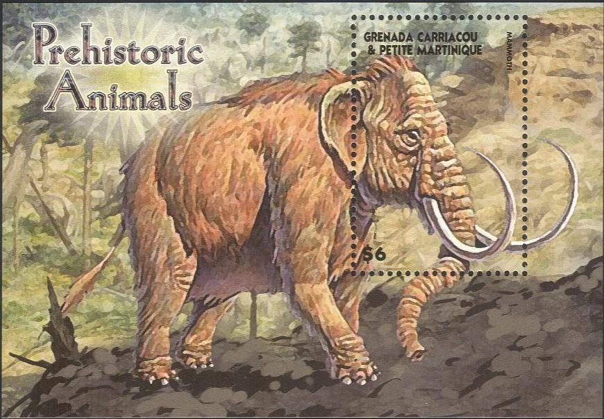 Grenada Grenadines 2005 Prehistoric Animals/Nature/Mammoth 1v m/s (s1419e) — 第 1/1 张图片