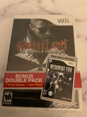 Resident Evil: The Umbrella Chronicles/Darkside Chronicles pacote duplo novo raro - Imagem 1 de 4