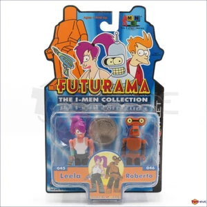 Futurama The I-Men Collection Leela & Roberto 2 figure pack made by Toynami - Picture 1 of 2