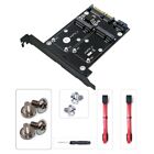 Msata to SATA3 Adapter Two in One Converter Cards with Full Height Bracket