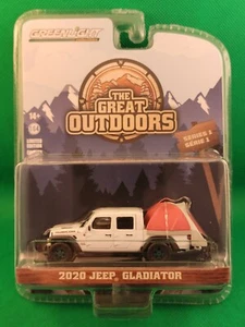 Jeep Gladiator 2020 Greenlight 38010-D The Great Outdoors Series 1 máquina verde - Imagen 1 de 3