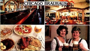 Vintage Postcard Chicago Brahaus Restaurant United States Unposted - Picture 1 of 2