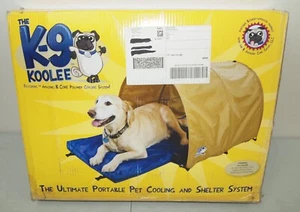 New! "K-9 KOOLEE- Portable Cooling Dog Bed Shelter System" TENT /LARGE 24" x 36" - Picture 1 of 5