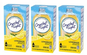 Crystal Light On The Go Lemonade Sugar Free Soft Drink Mix 3 Pack - Picture 1 of 2