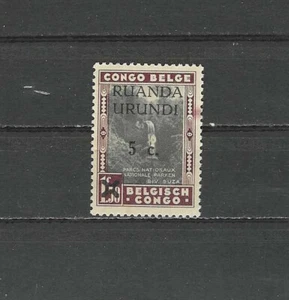 1/2RUANDA-URUNDI , BELGIUM , 1941 , 5c ON 11/2fr STAMP O.P. , PERF , MNH - Picture 1 of 1