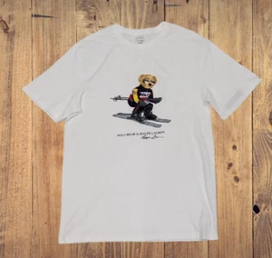Polo Ralph Lauren Big & Tall White SKI  Teddy Bear Tee NWT Size 4XLT - Picture 1 of 1