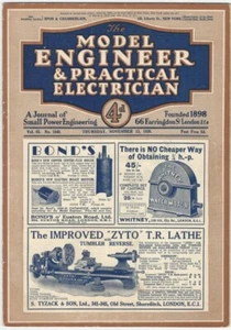 English Model Engineer & Practical Electrician Magazine - November 13, 1930 - Imagen 1 de 2