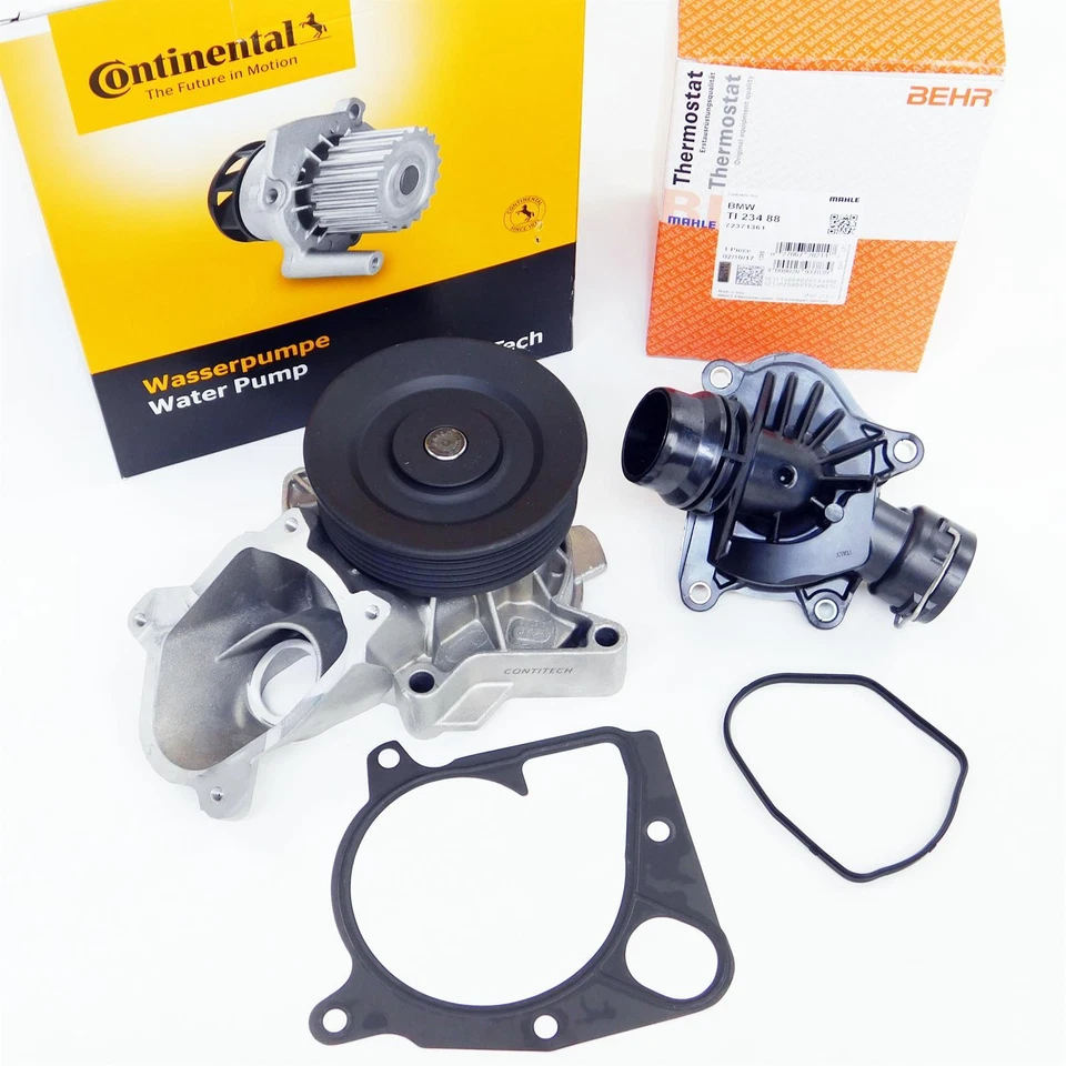 Satz ContiTech Wasserpumpe Behr Thermostat Glysantin für BMW E90 E60 Diesel