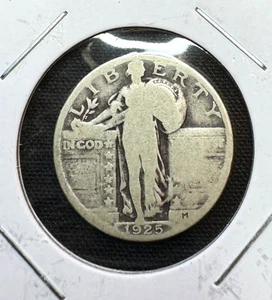 1925 Philadelphia Mint Walking Liberty 25¢ Quarter 90% Silver - Picture 1 of 3