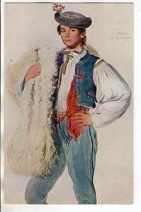 Postal CZ - República Checa J. Mánes, hombre en traje tarjeta de artista muy antigua - Imagen 1 de 2