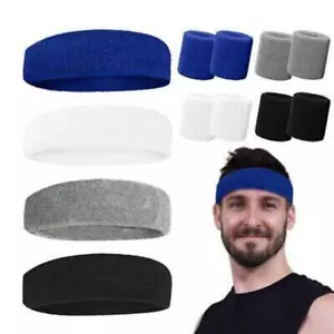 12Pcs Sweat Band Set Sports Sweat Bands Set For Women and Men,Wrist Sweatbands - Picture 1 of 9