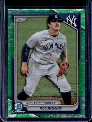 2024 Bowman Roc Riggio Chrome Prospects Lunar Glow Refractor #BCP-70 Yankees - Image 1 of 2
