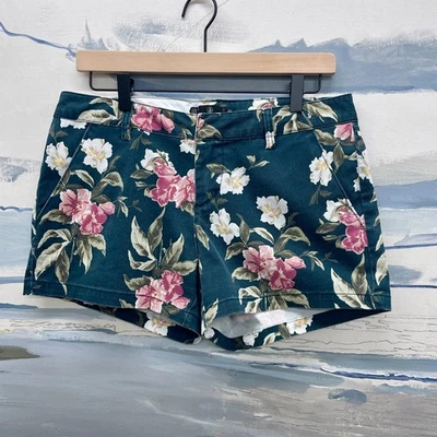 Volcom Shorts Womens 28 Floral Volcom 28 Low Rise Floral Skate Shorts Volcom Y2K - Image 1 of 4