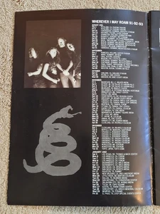 Metallica Wherever Roam LIBRO DE GIRA X 2 Lars Jason + Kirk en persona 🔥autografiado - Imagen 1 de 16