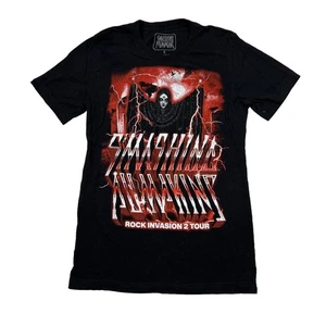 Smashing Pumpkins Rock Invasion 2 Tour Double Sided Tee T-Shirt Black Small - Picture 1 of 5