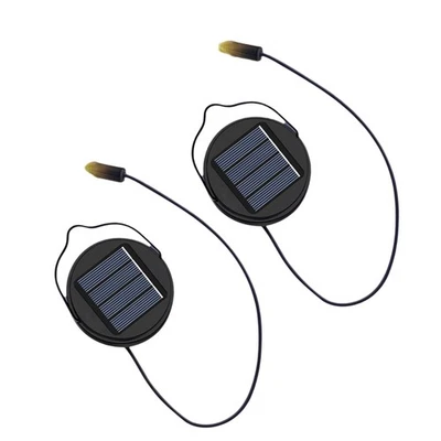 SODIAL 2er-Pack 600 MAh Solarleuchten, Ersatzaufsatz für Außenlaternen, Wasserdich8141