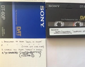 Grabación DAT de estudio original de Stephen Duffy y NIgel Kennedy 'FECHA DE TRABAJO' - Imagen 1 de 2