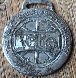 VINTAGE WATCH FOB VELIE MOTOR COMPANY - Picture 1 of 2
