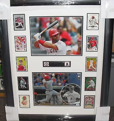 ALBERT PUJOLS SIGNED Photo Baseball Card Collage JSA LE 1/1 ANGELS 500 HR CLUB - Image 1 of 4