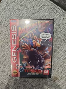 Awesome Possum Kicks Dr. Machino's Butt Sega Genesis Brand New Sealed W/Tears - Picture 1 of 6