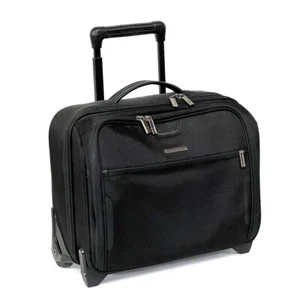 Briggs & Riley Rolling Briefcase / Tote 2 Wheels Black (KR251-4) (Pre-Owned) - Picture 1 of 7