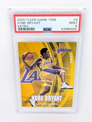 2000-01 Fleer Game Time Extra #3 Kobe Bryant PSA 9 Los Angels Lakers HOF - Image 1 of 2