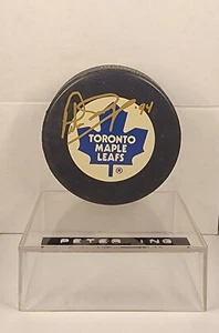 Peter Ing Toronto Maple Leafs Autographed Puck "94" - Picture 1 of 4