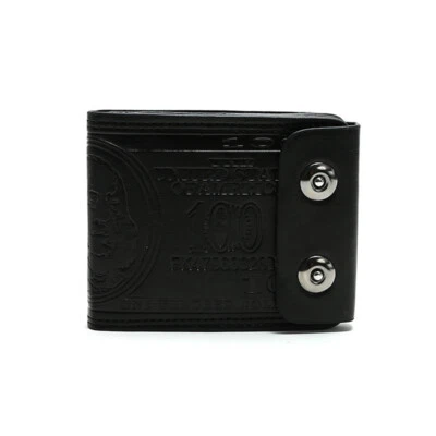 Hombres Cuero Billetera Billetera Billetera Billete Dinero EE. UU. 100 Dólares Seguro Cartera Plegable Bolso Pequeño Foto 1 de 4